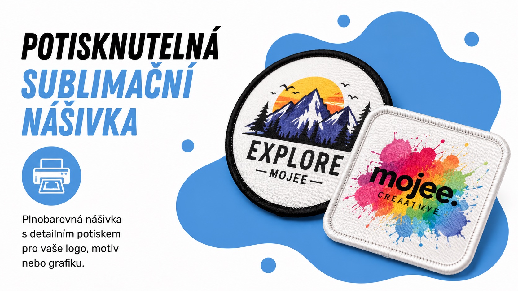 Potisknutelná sublimační nášivka